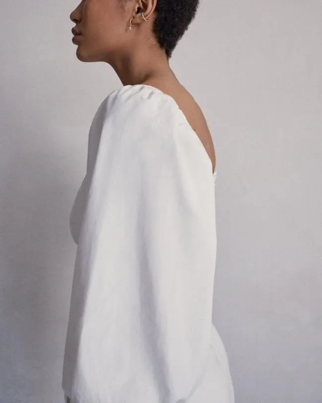 ALOHAS Tops Artist 8211 White Cotton Top 8211 Women