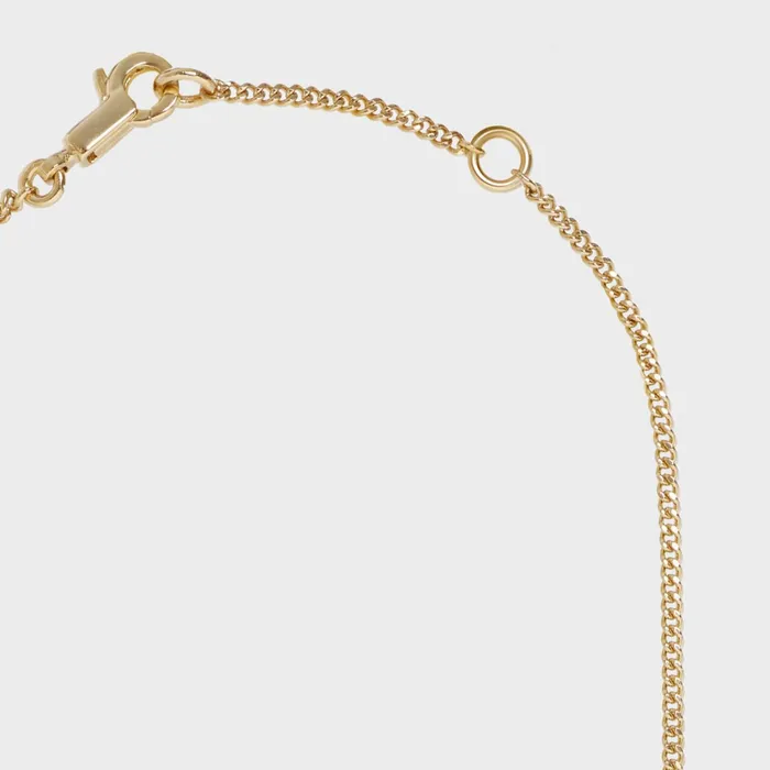 Alphabet T Necklace In Brass With Gold Finish Gold Women CELINE ALPHABET