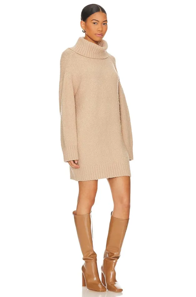 Ameya Sweater Dress Light Beige Women Lovers and Friends Dresses