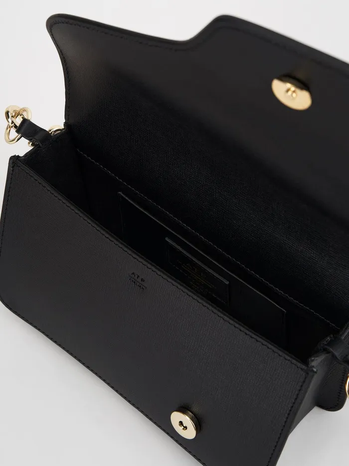 ATP Atelier Crossbody Bags Assisi Black Saffiano Shoulder Bag Black 8211 Women