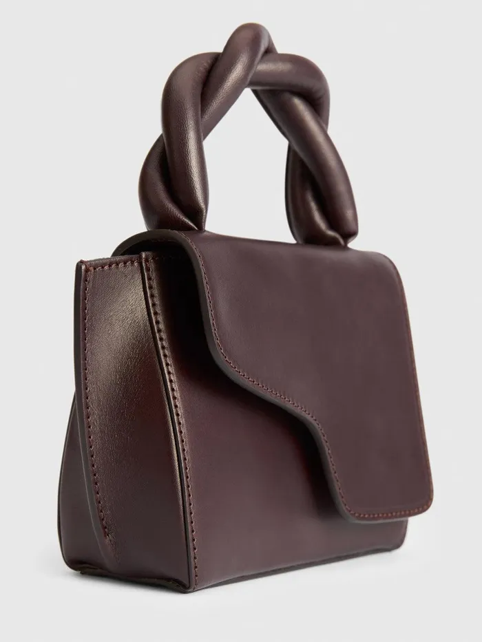 ATP Atelier Crossbody Bags Montalbano Walnut LeatherNappa Mini Handbag Walnut 8211 Women