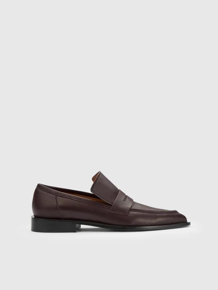 ATP Atelier Flats Montazzoli Walnut Nappa Loafers Walnut 8211 Women