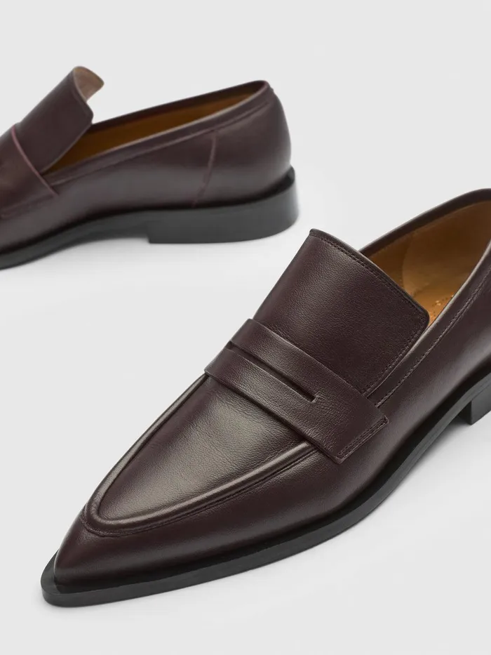 ATP Atelier Flats Montazzoli Walnut Nappa Loafers Walnut 8211 Women
