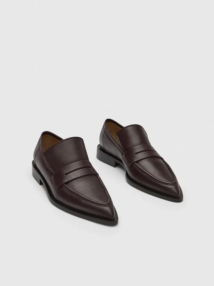 ATP Atelier Flats Montazzoli Walnut Nappa Loafers Walnut 8211 Women