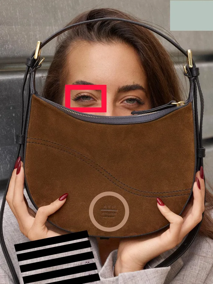 ATP Atelier Mini Bags Silea CannellaBlack SuedeLeather Mini Hobo Bag Cannellablack 8211 Women