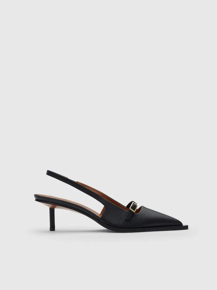 ATP Atelier Pumps and Heels Mira Black Nappa Slingbacks Black 8211 Women
