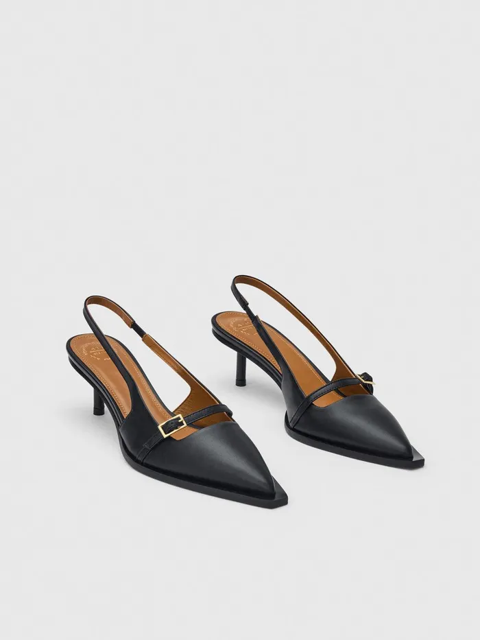ATP Atelier Pumps and Heels Mira Black Nappa Slingbacks Black 8211 Women