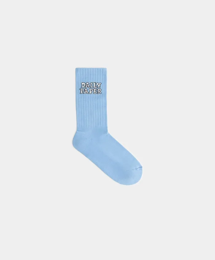 Baby Blue Resocks Blue MenWomen Daily Paper Socks