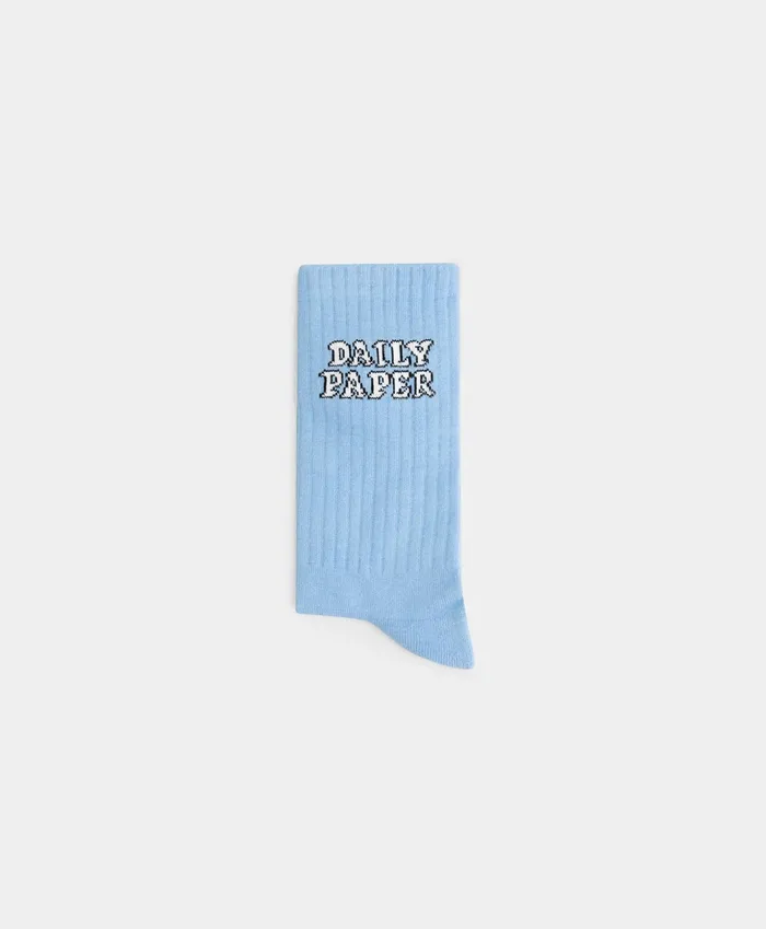 Baby Blue Resocks Blue MenWomen Daily Paper Socks