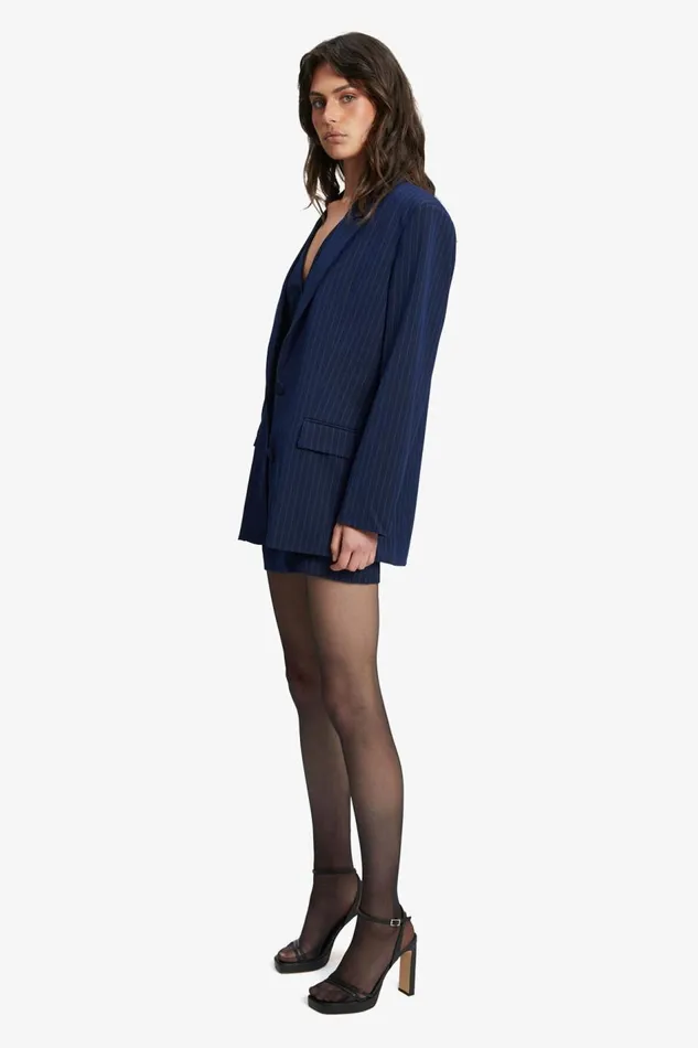 Bardot Blazers Pin Stripe Blazer In Navy Stripe 8211 Women Bardot Blazers Pin Stripe Blazer In Navy Stripe 8211 Women