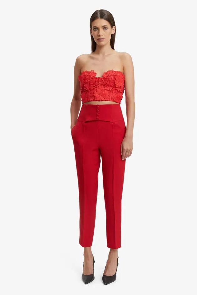 Bardot Corsets Brias Lace Bustier In Fire Red 8211 Women Bardot Corsets Brias Lace Bustier In Fire Red 8211 Women