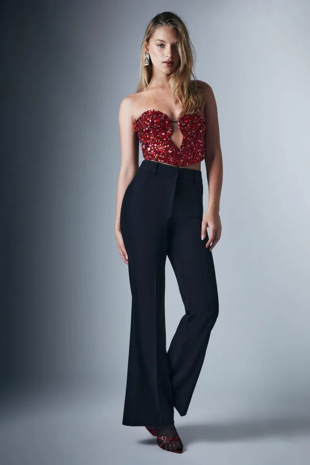 Bardot Corsets Eleni Beaded Bustier In Pink Multi 8211 Women