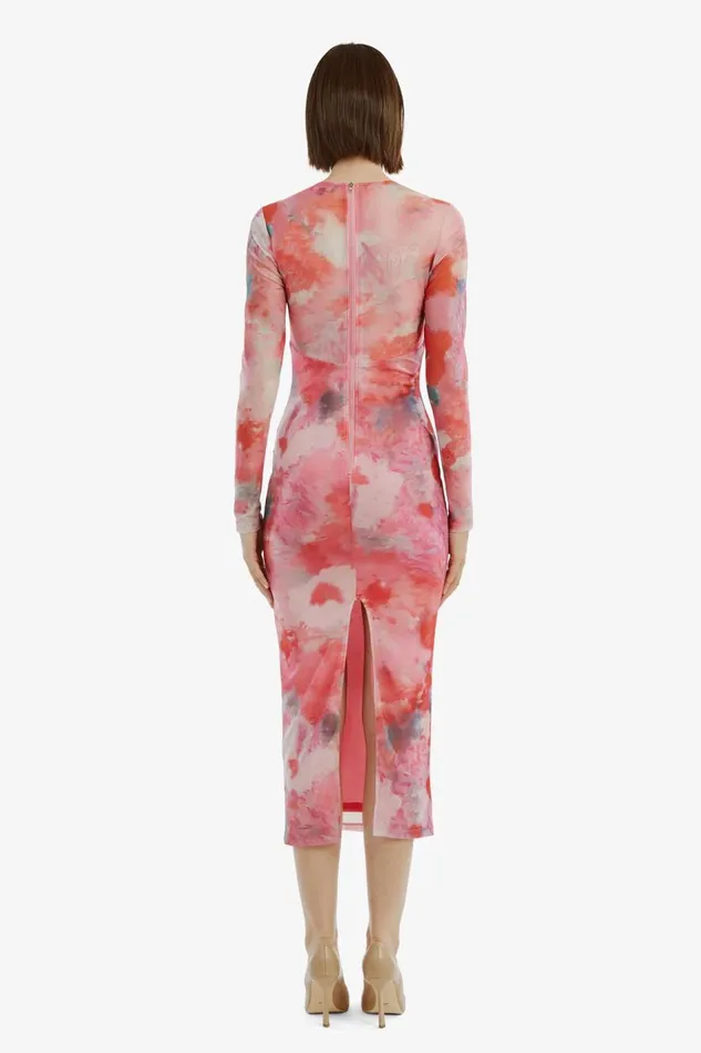Bardot Day To Night Dresses Lena Mesh Midi Dress In Wildflower 8211 Women Bardot Day To Night Dresses Lena Mesh Midi Dress In Wildflower 8211 Women