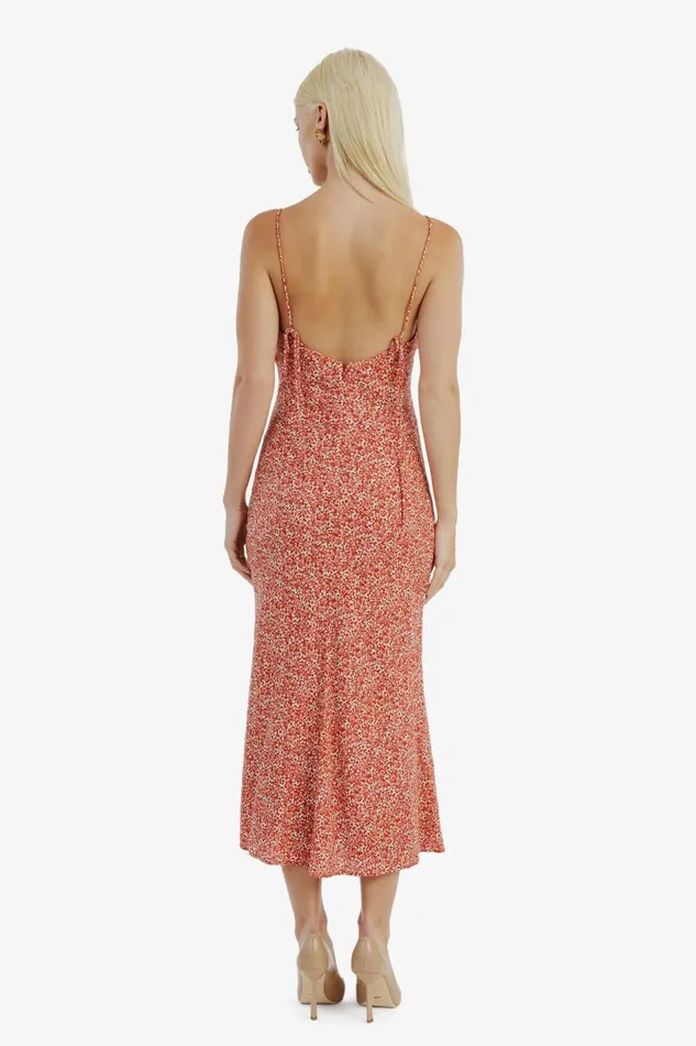 Bardot Day To Night Dresses Raye Midi Dress In Red Disty 8211 Women Bardot Day To Night Dresses Raye Midi Dress In Red Disty 8211 Women