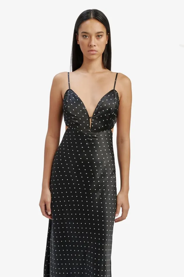 Bardot Occasion Dresses Karlotta Slip Dress In Blackspot 8211 Women Bardot Occasion Dresses Karlotta Slip Dress In Blackspot 8211 Women