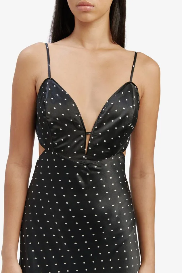 Bardot Occasion Dresses Karlotta Slip Dress In Blackspot 8211 Women Bardot Occasion Dresses Karlotta Slip Dress In Blackspot 8211 Women