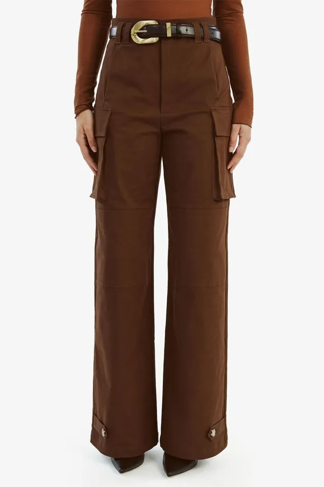 Bardot Pants Tybi Cotton Cargo Pant In Chocolate 8211 Women Bardot Pants Tybi Cotton Cargo Pant In Chocolate 8211 Women