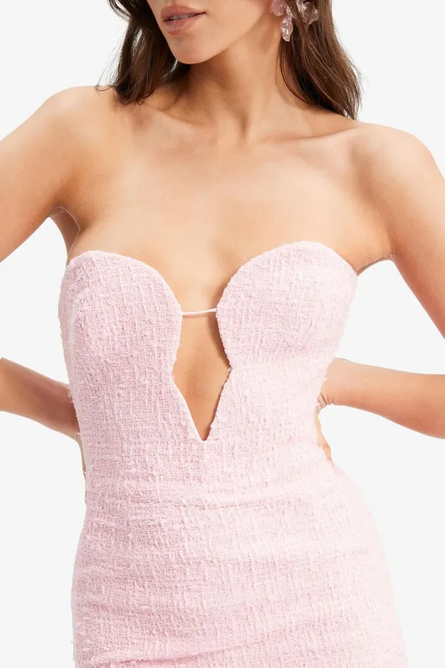 Bardot Party Dresses Eleni Boucle Mini Dress In Soft Pink 8211 Women Bardot Party Dresses Eleni Boucle Mini Dress In Soft Pink 8211 Women