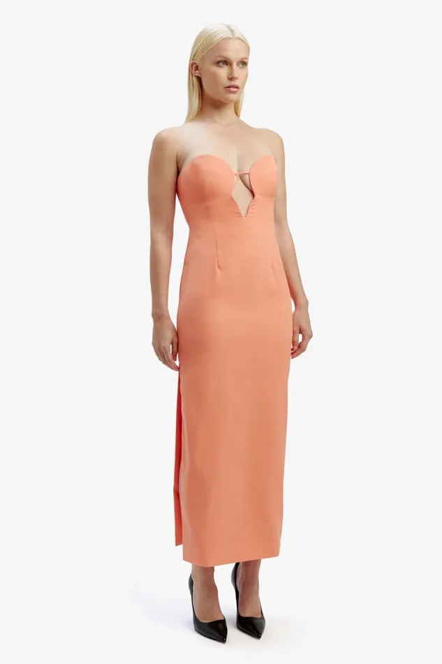 Bardot Party Dresses Eleni Midi Dress In Orange Fiz 8211 Women