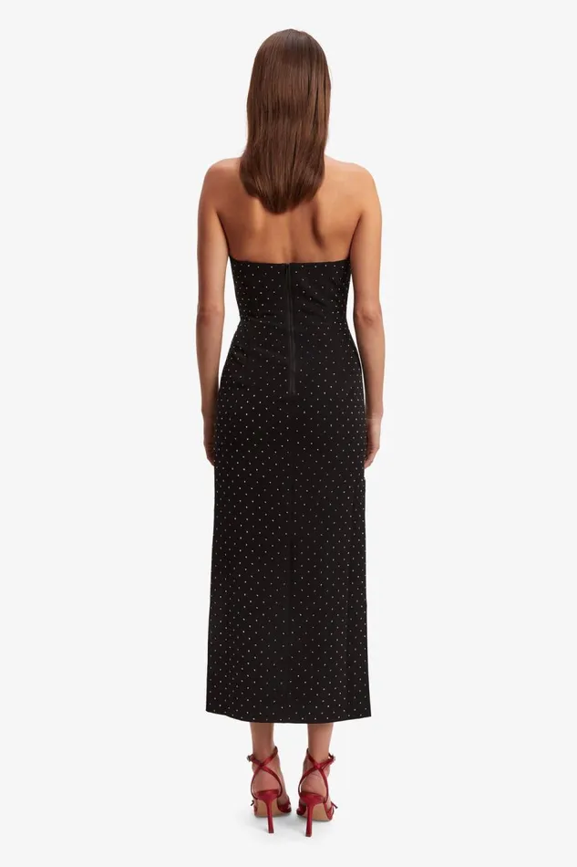 Bardot Party Dresses Eleni Stud Midi Dress In Black 8211 Women Bardot Party Dresses Eleni Stud Midi Dress In Black 8211 Women