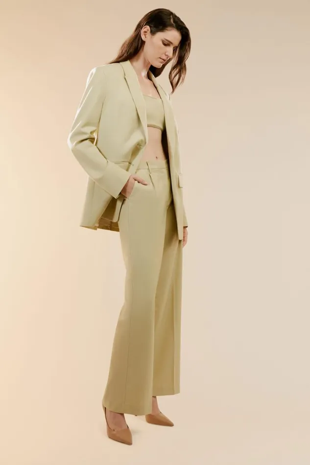Bardot Party Tops Charlize Strapless Crop Top In Pale Khaki 8211 Women