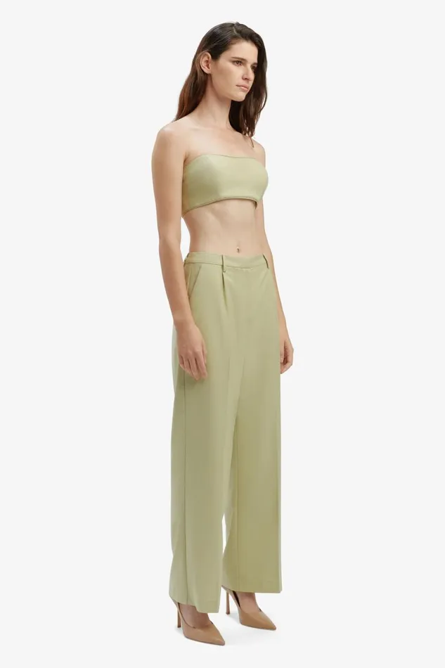 Bardot Party Tops Charlize Strapless Crop Top In Pale Khaki 8211 Women Bardot Party Tops Charlize Strapless Crop Top In Pale Khaki 8211 Women
