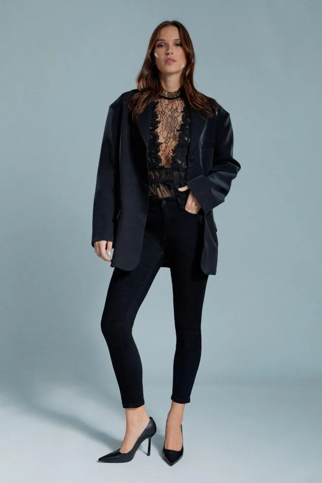 Bardot Skinny Jean Bella Mid Rise Jeans In Black 8211 Women