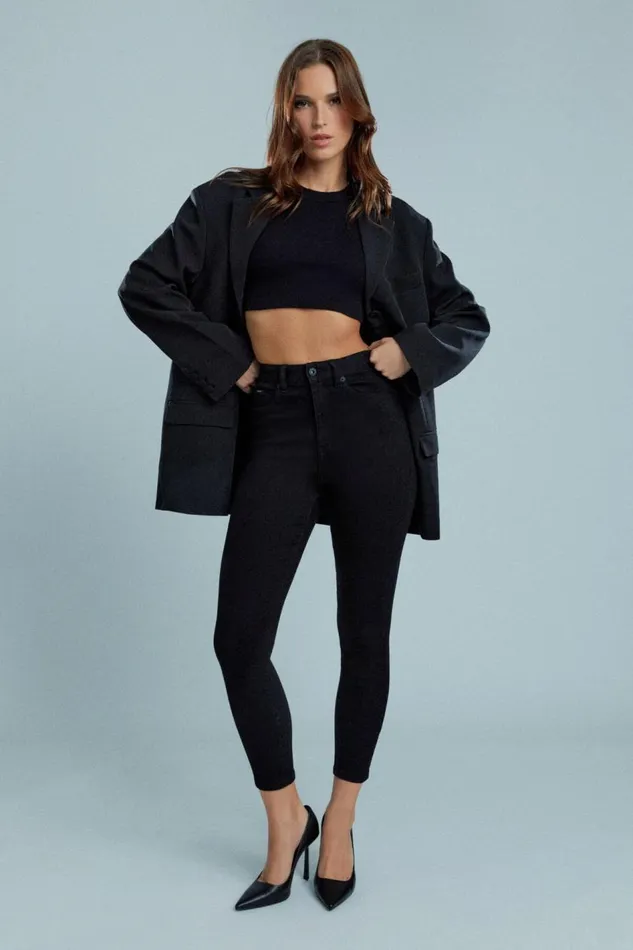 Bardot Skinny Jean Khloe Hi Crop Jeans In Black 8211 Women