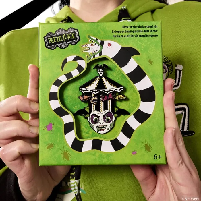 Beetlejuice Carousel Hat 3 Unisex Loungefly Enamel Pins