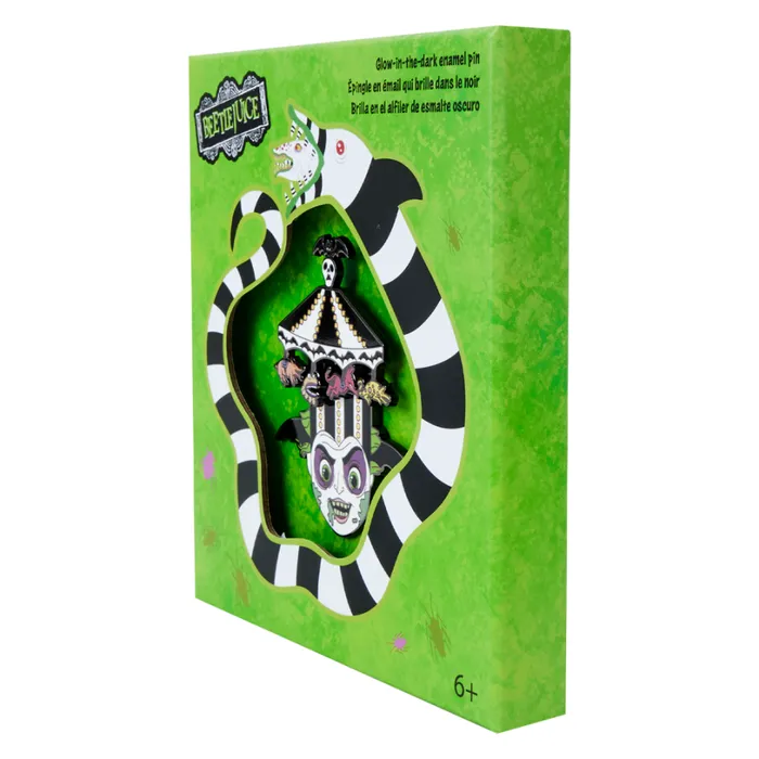 Beetlejuice Carousel Hat 3 Unisex Loungefly Enamel Pins