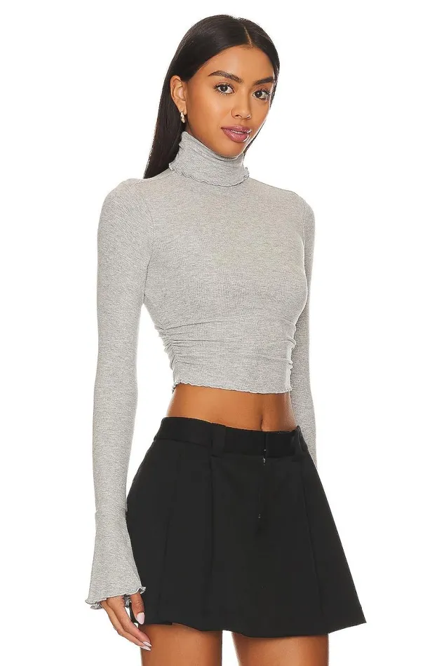 Belen Top Heather Grey Women Lovers and Friends Tops