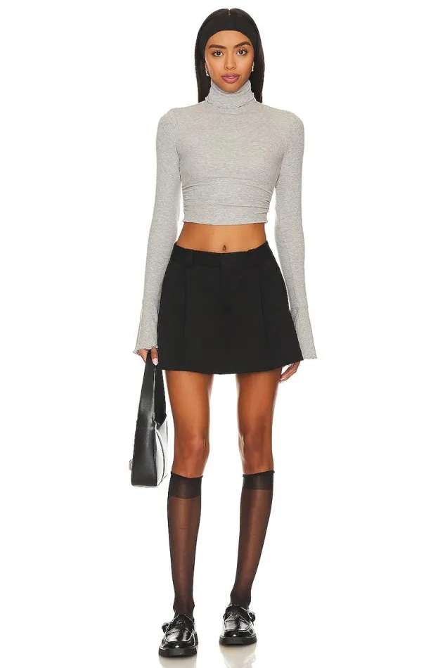 Belen Top Heather Grey Women Lovers and Friends Tops