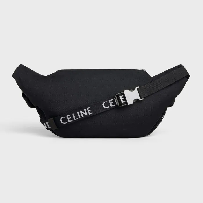 Belt Bag Trekking In Nylon With Celine Print Black Men CELINE SHOULDER CARRY BAGS Belt Bag Trekking In Nylon With Celine Print Black Men CELINE SHOULDER CARRY BAGS