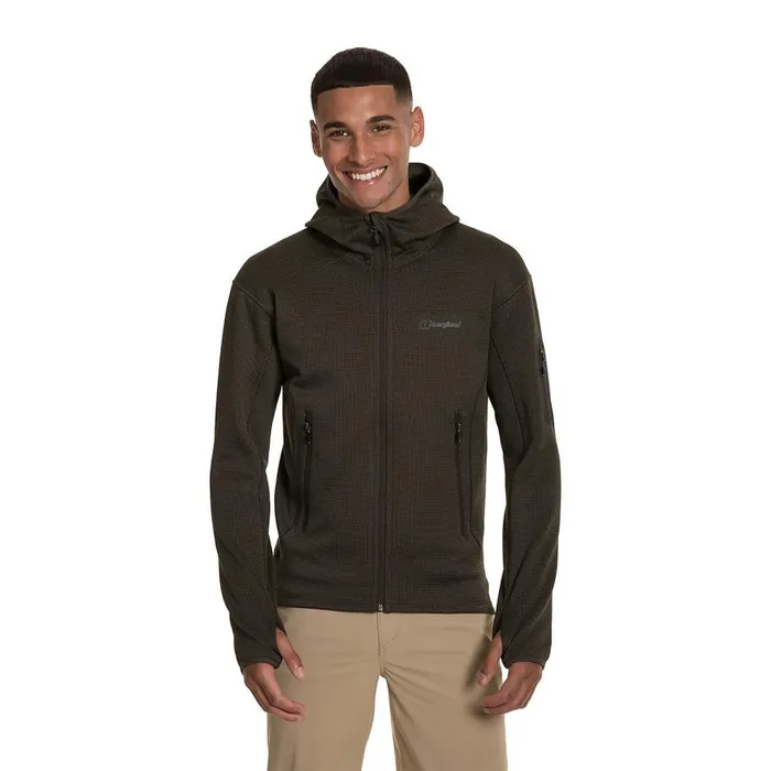 Berghaus Fleece Pravitale 20 Hooded Jacket 8211 Dark Green 8211 Men