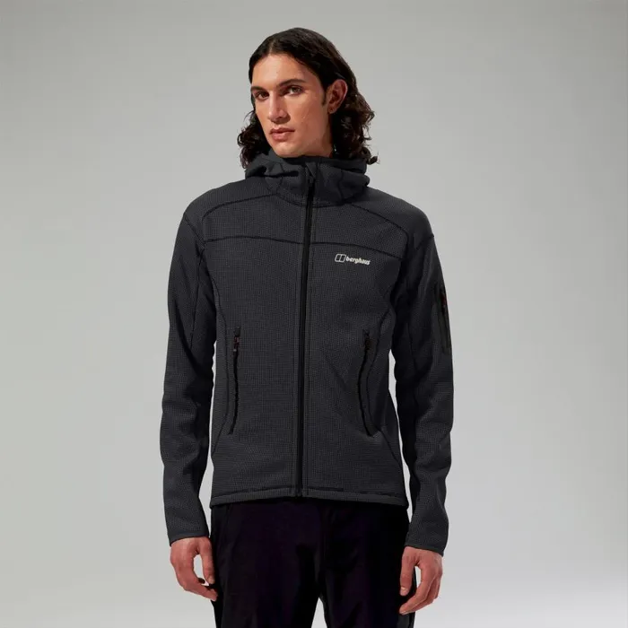 Berghaus Fleece Pravitale Mountain 20 Hooded Fleece Jacket 8211 Dark GreyBlack 8211 Men