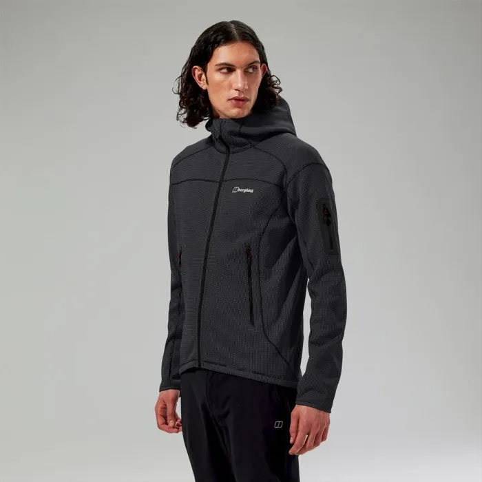 Berghaus Fleece Pravitale Mountain 20 Hooded Fleece Jacket 8211 Dark GreyBlack 8211 Men