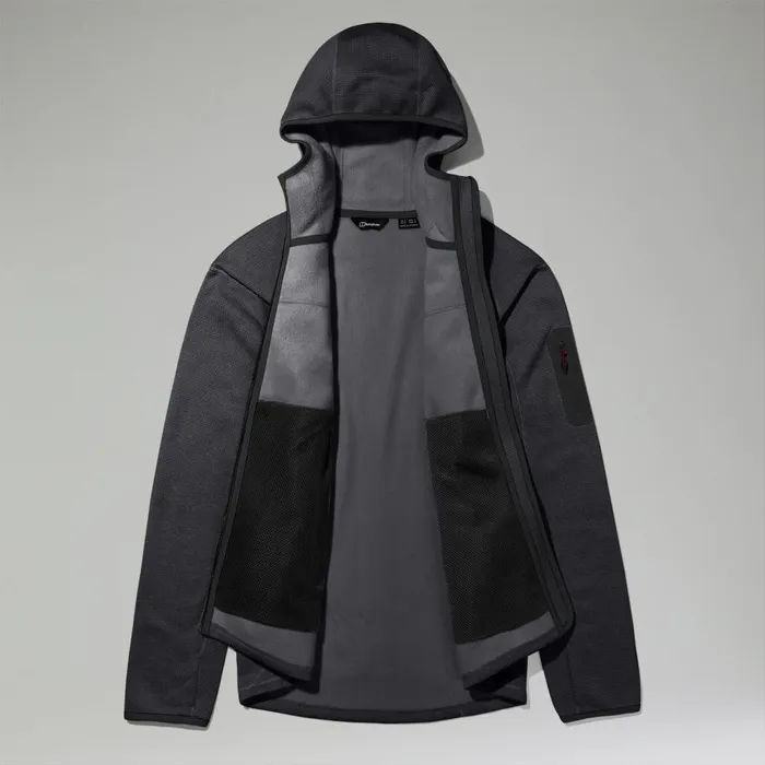 Berghaus Fleece Pravitale Mountain 20 Hooded Fleece Jacket 8211 Dark GreyBlack 8211 Men