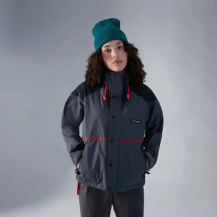 Berghaus Lightweight Mayeurvate Waterproof Jacket 8211 GreyBlack 8211 Women Berghaus Lightweight Mayeurvate Waterproof Jacket 8211 GreyBlack 8211 Women