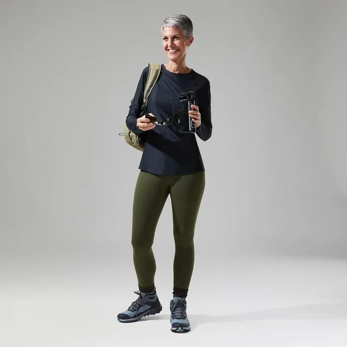 Berghaus TShirts 247 Long Sleeve Crew Base Layer 8211 Black 8211 Women