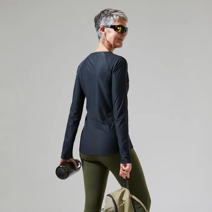 Berghaus TShirts 247 Long Sleeve Crew Base Layer 8211 Black 8211 Women