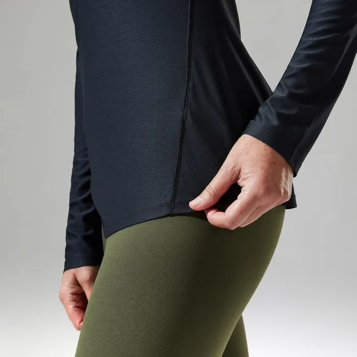 Berghaus TShirts 247 Long Sleeve Crew Base Layer 8211 Black 8211 Women