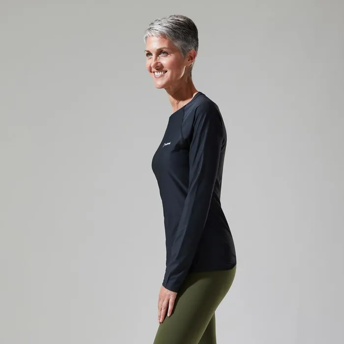 Berghaus TShirts 247 Long Sleeve Crew Base Layer 8211 Black 8211 Women