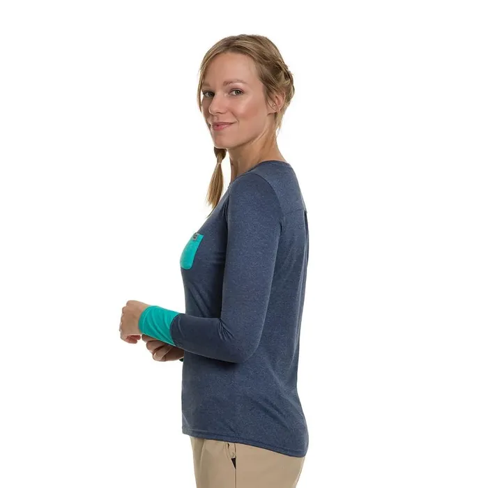 Berghaus TShirts Explorer Tech Tee Long Sleeve Crew 8211 Blue 8211 Women Berghaus TShirts Explorer Tech Tee Long Sleeve Crew 8211 Blue 8211 Women