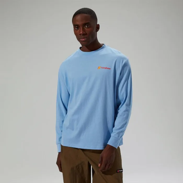 Berghaus TShirts Mera Peak Long Sleeve TShirt 8211 Blue 8211 MenWomen
