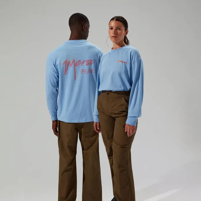Berghaus TShirts Mera Peak Long Sleeve TShirt 8211 Blue 8211 MenWomen Berghaus TShirts Mera Peak Long Sleeve TShirt 8211 Blue 8211 MenWomen