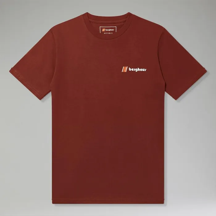 Berghaus TShirts Orginal Heritage FandB Logo TShirt 8211 Dark Brown 8211 MenWomen