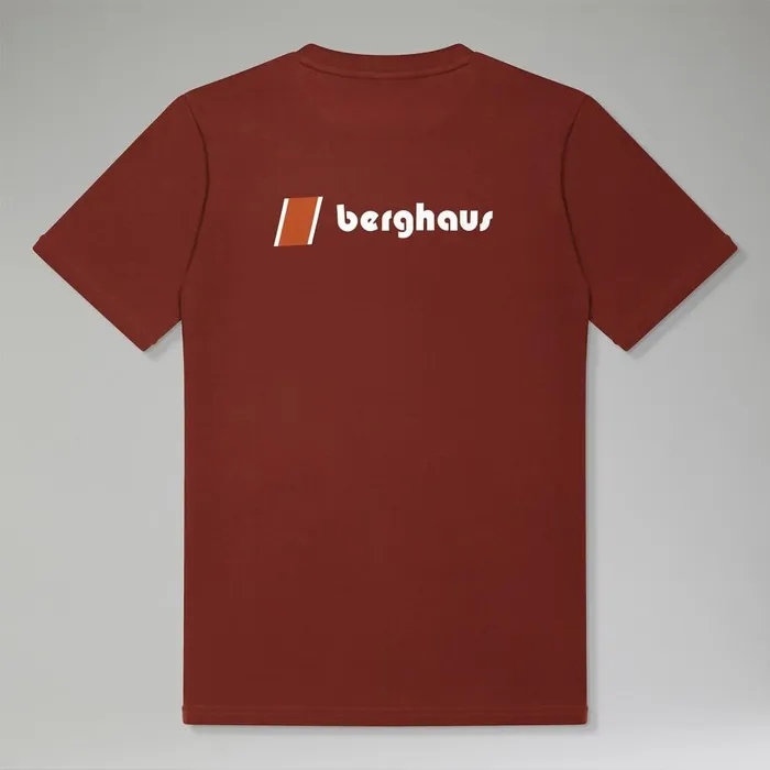 Berghaus TShirts Orginal Heritage FandB Logo TShirt 8211 Dark Brown 8211 MenWomen
