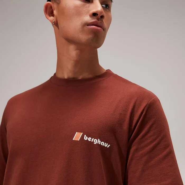 Berghaus TShirts Orginal Heritage FandB Logo TShirt 8211 Dark Brown 8211 MenWomen