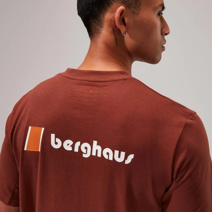 Berghaus TShirts Orginal Heritage FandB Logo TShirt 8211 Dark Brown 8211 MenWomen