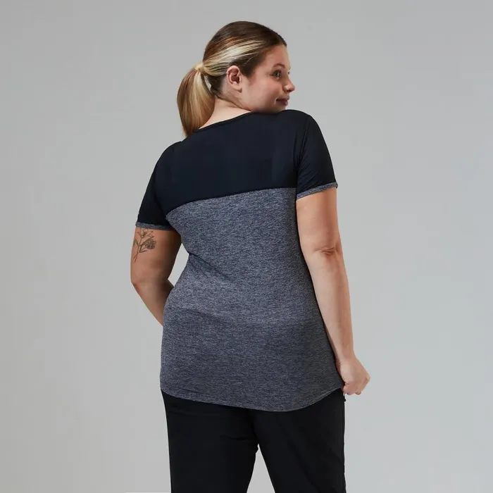 Berghaus TShirts Voyager Tech Tee Short Sleeve Crew 8211 Dark Grey Black 8211 Women
